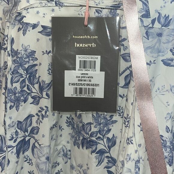 HOUSE OF CB 'Elia' Blue Print Midi Sundress NWT - Picture 7 of 9